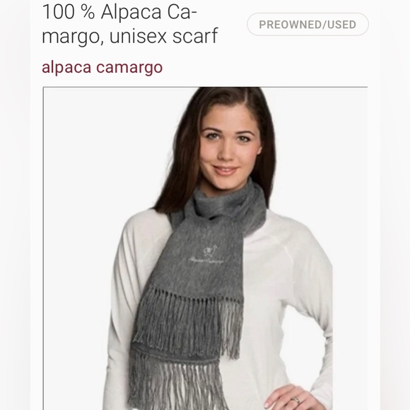 100% Alpaca Camargo scarves 1 burgundy and 1 oatmeal so soft/warm $40.00 each - Picture 12 of 12